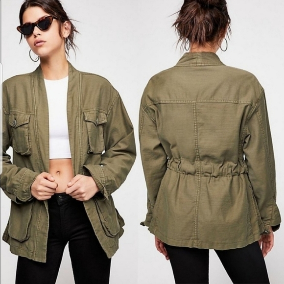 Free People In Our Nature utility Jacket NEW sz M - Picture 1 of 7
